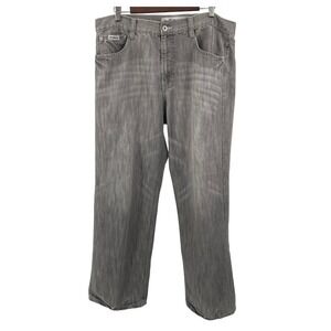 Avirex Gray Denim Jeans Embellished Pockets Relaxed Fit Mens‎ Size 38x32 Y2K 90s